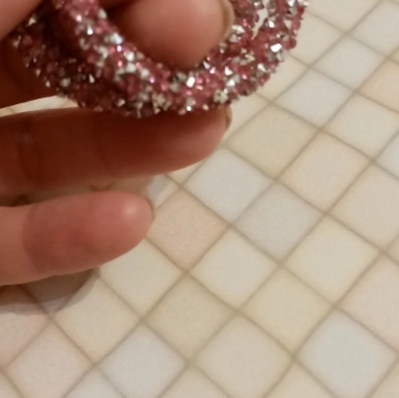 Circle Shiny Crystal Big fashion Earrings - Picture 7 of 7